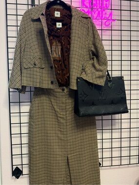 CAbi Showroom Jacket, Blouse, and Skirt Set